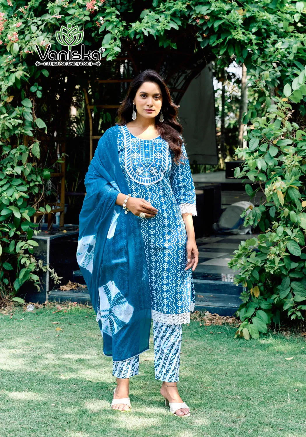 Cotton Culture Vol 1 By Vaniska Cotton With Heavy Embroidery Work Kurti With Bottom & Dupatta Best Wholesale Shop In Surat